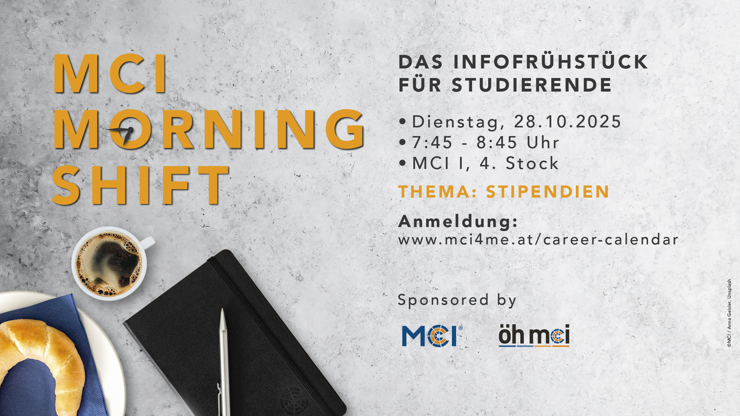 MCI Morningshift – Thema: Stipendien