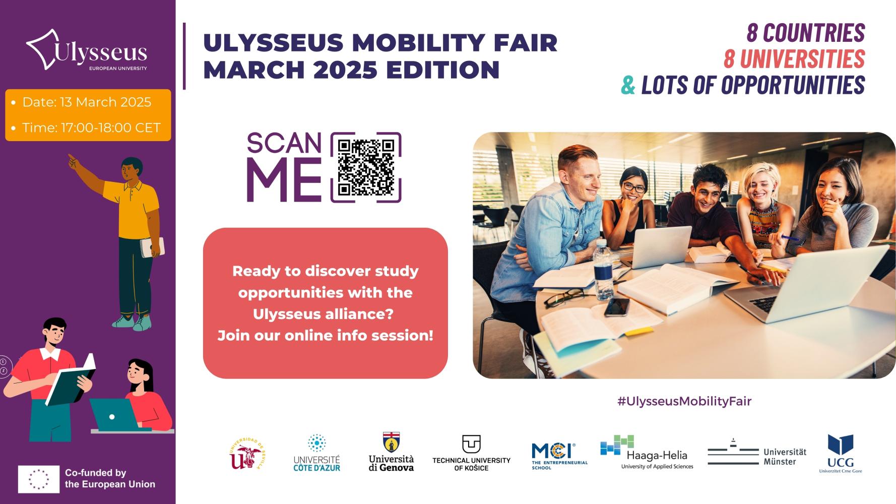 Ulysseus Virtual Mobility Fair – March 2025 edition