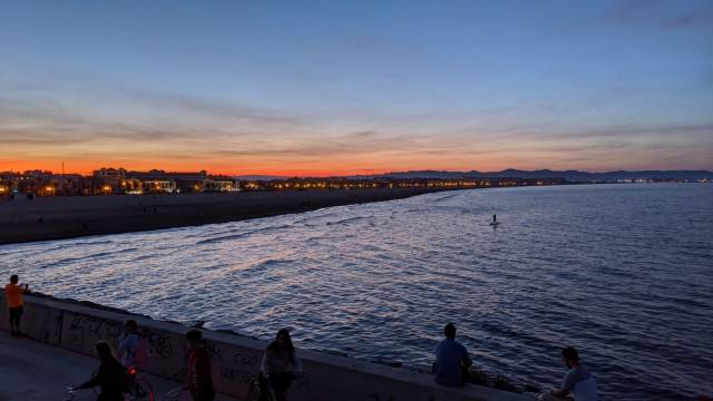 <p>Erasmus+ internhip in Valencia: Sunset in Valencia. <em>Photo: Krokenberger</em></p>