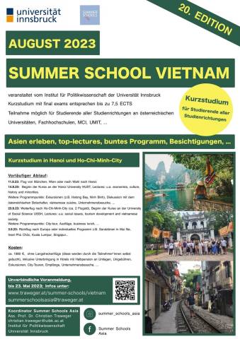 Summer School Vietnam in August
