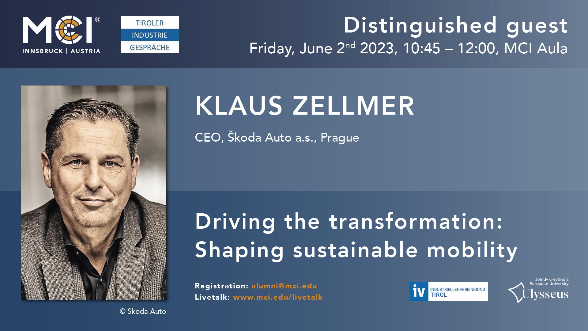 Klaus Zellmer | Driving the transformation: Shaping sustainable mobility.