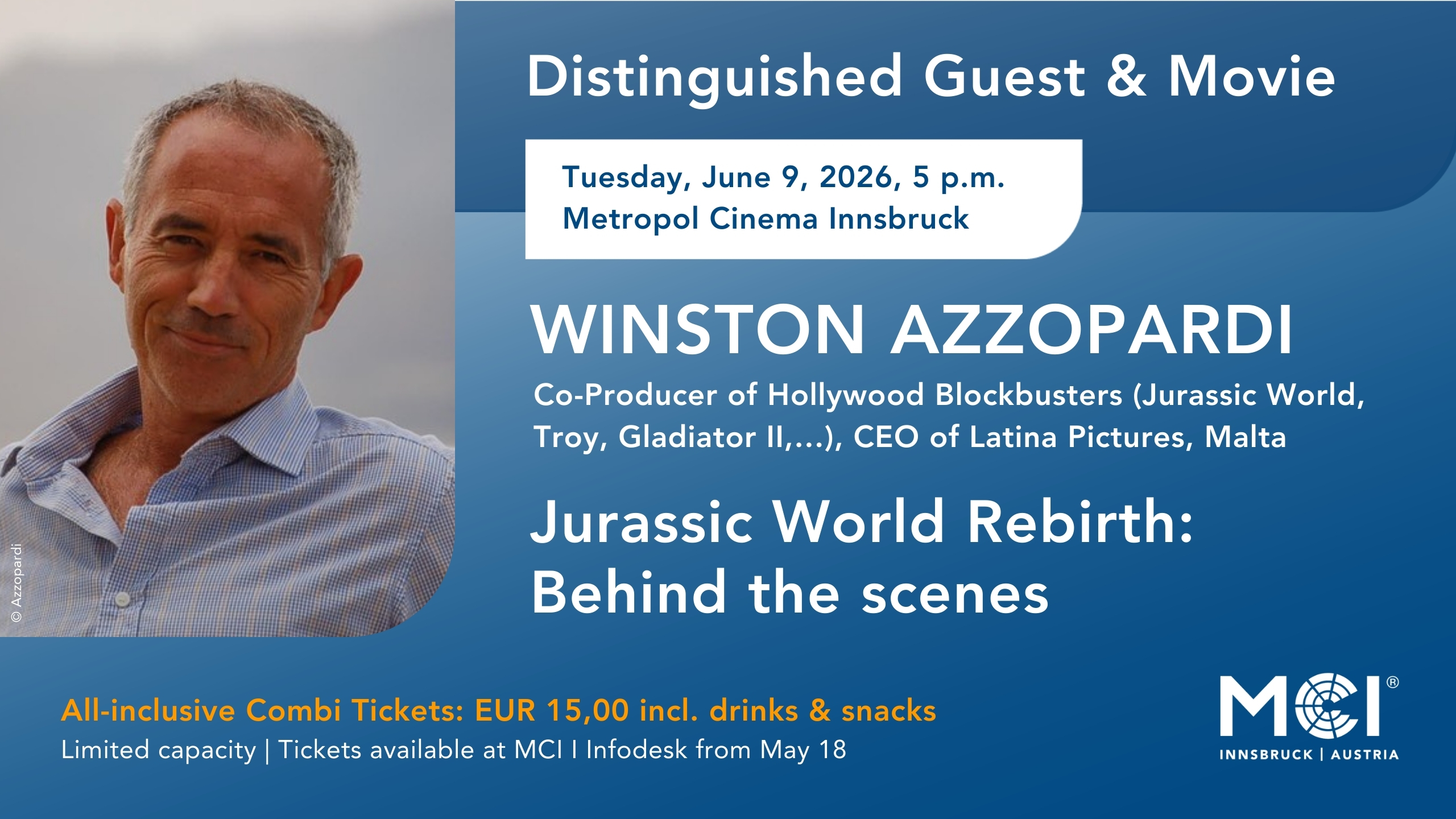 Distinguished Guest & Movie | Winston Azzopardi
