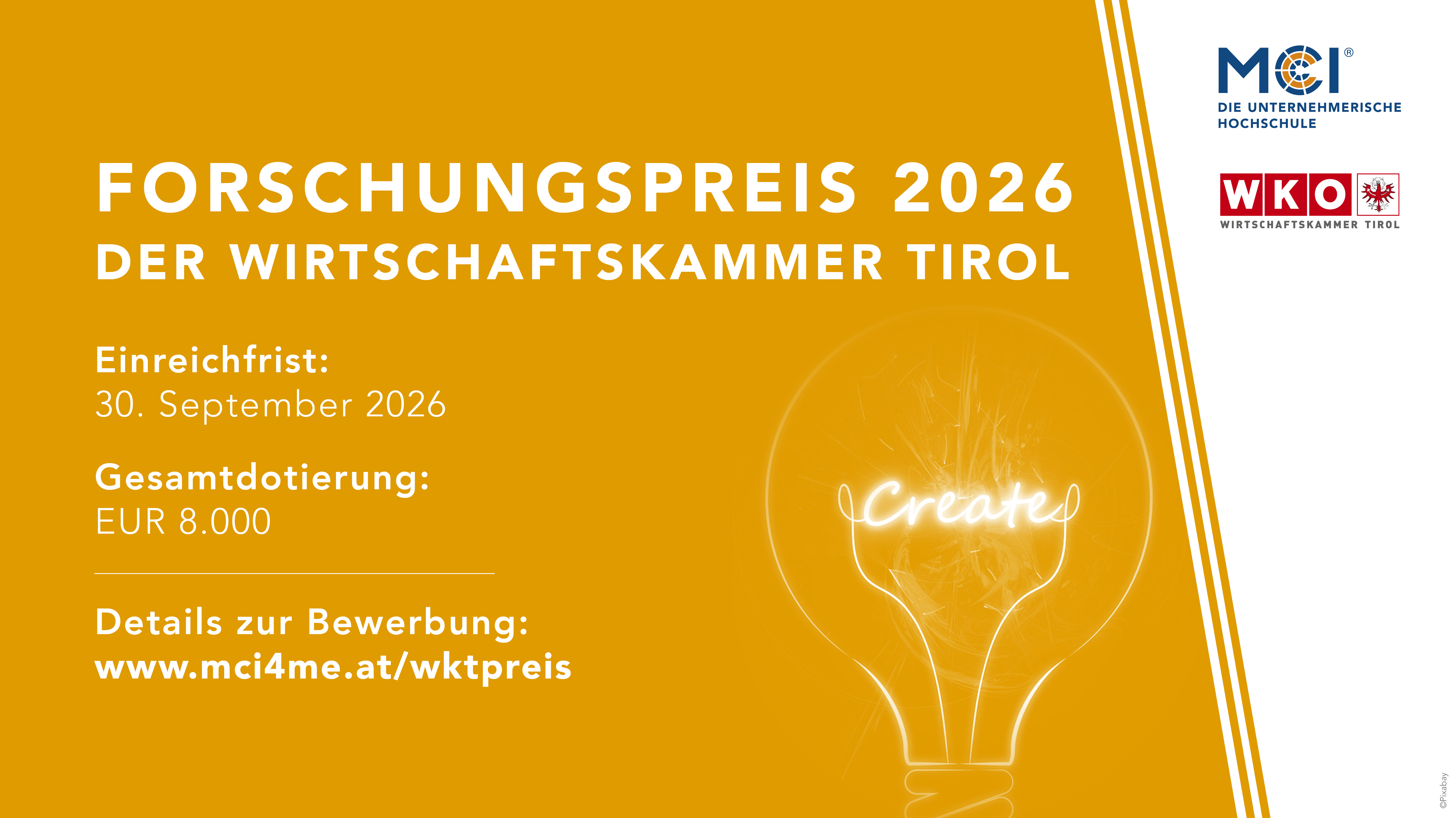 Forschungspreis der Wirtschaftskammer Tirol 2026