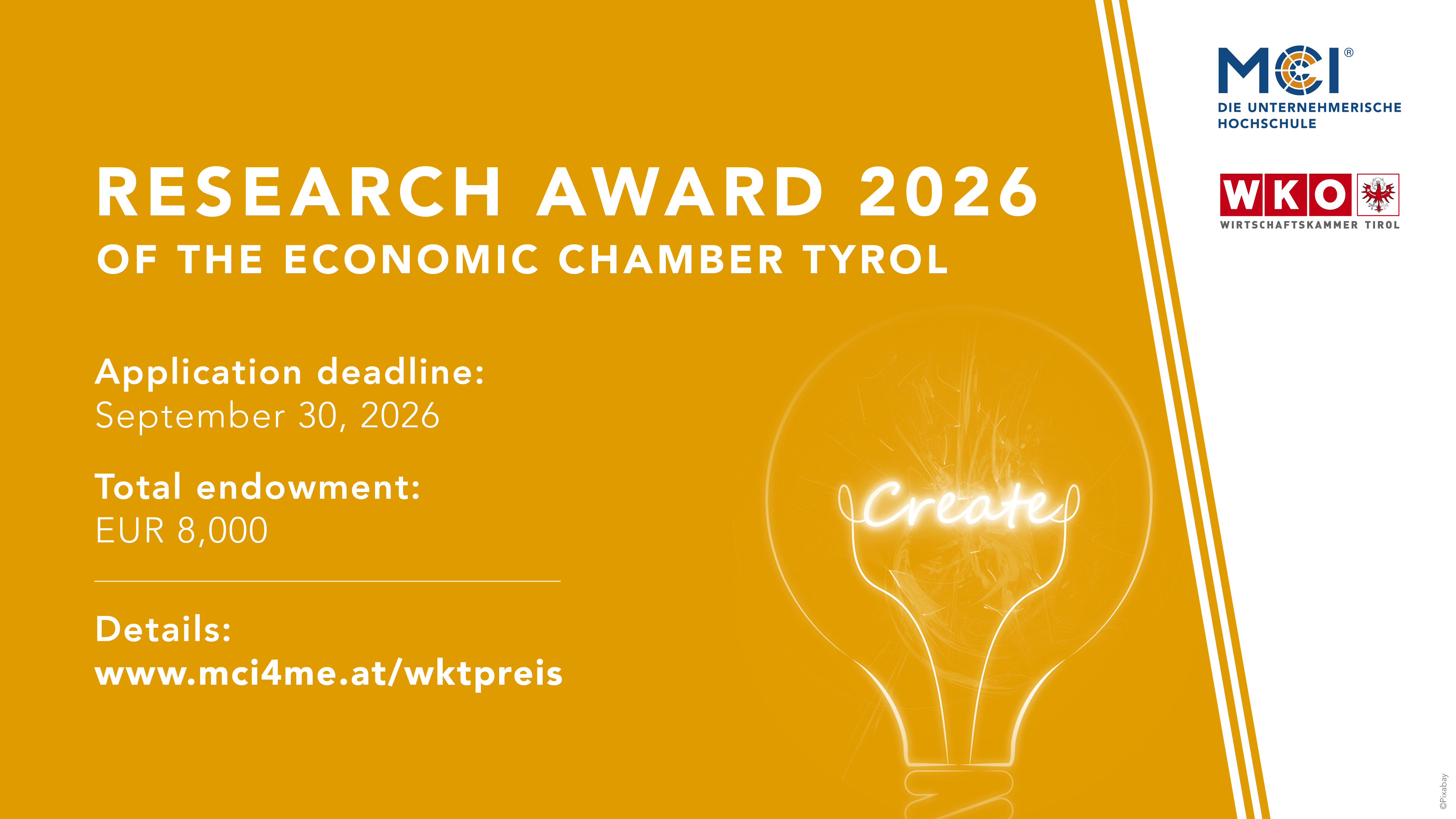 Research Award of the Economic Chamber Tyrol 2026