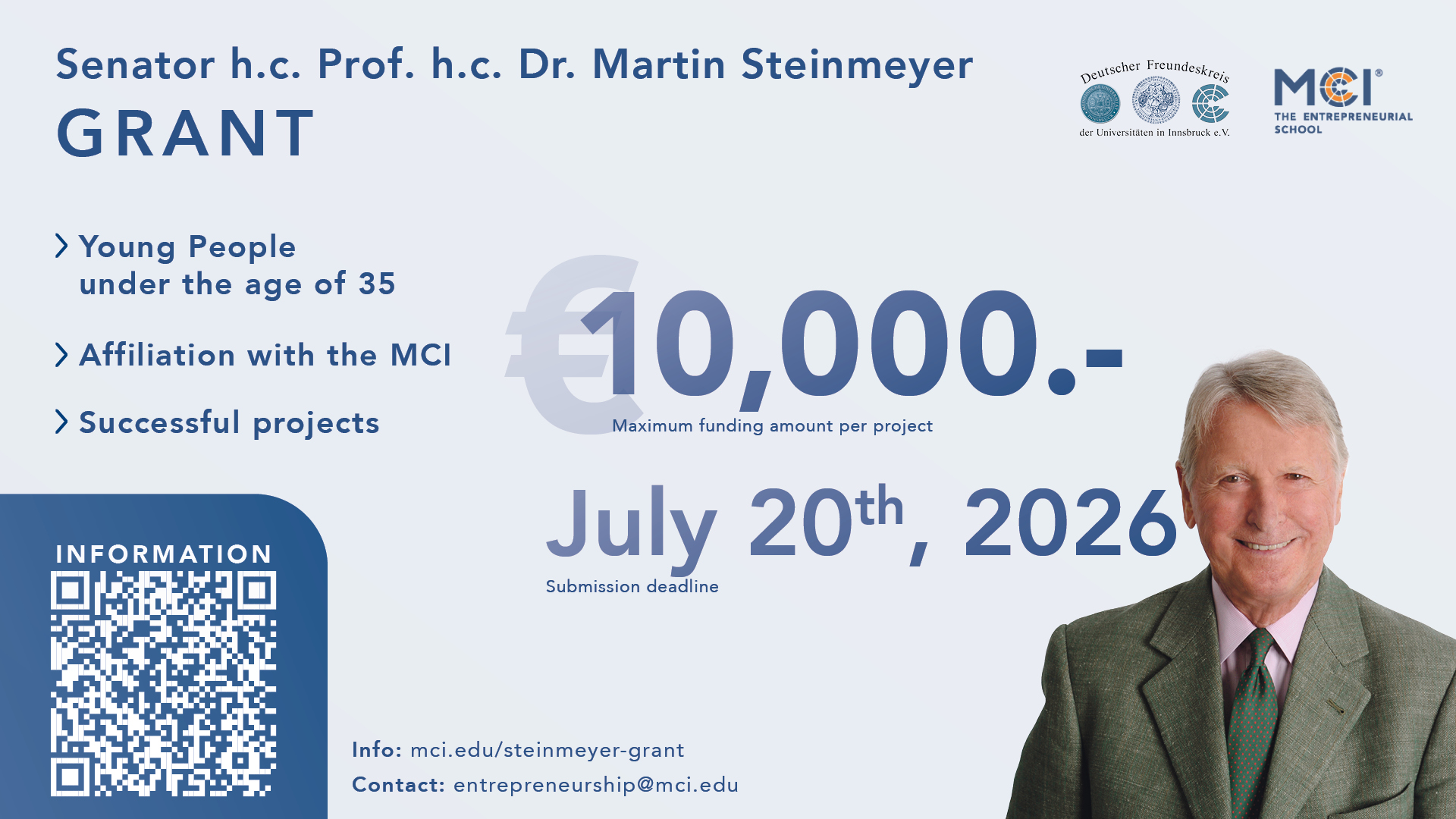 Senator H.C. Dr. Martin Steinmeyer Grant
