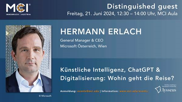 HERMANN ERLACH  |  CEO, Microsoft Österreich, Wien