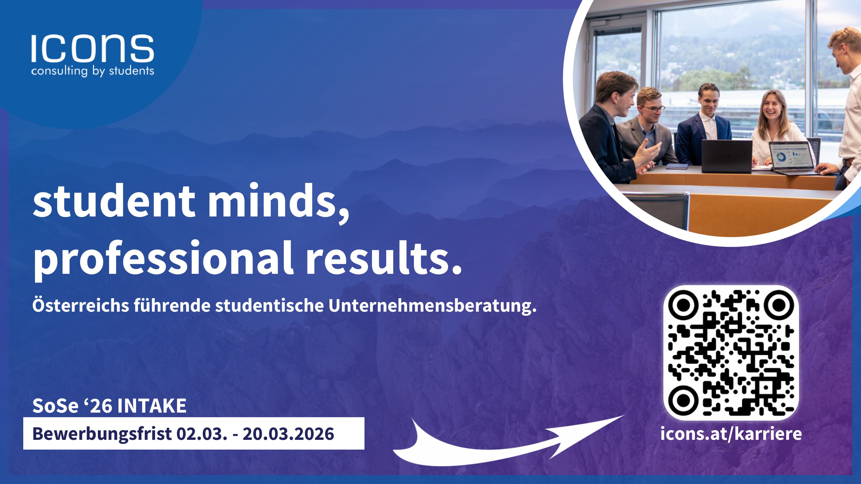 Werde Student Consultant bei icons - consulting by students