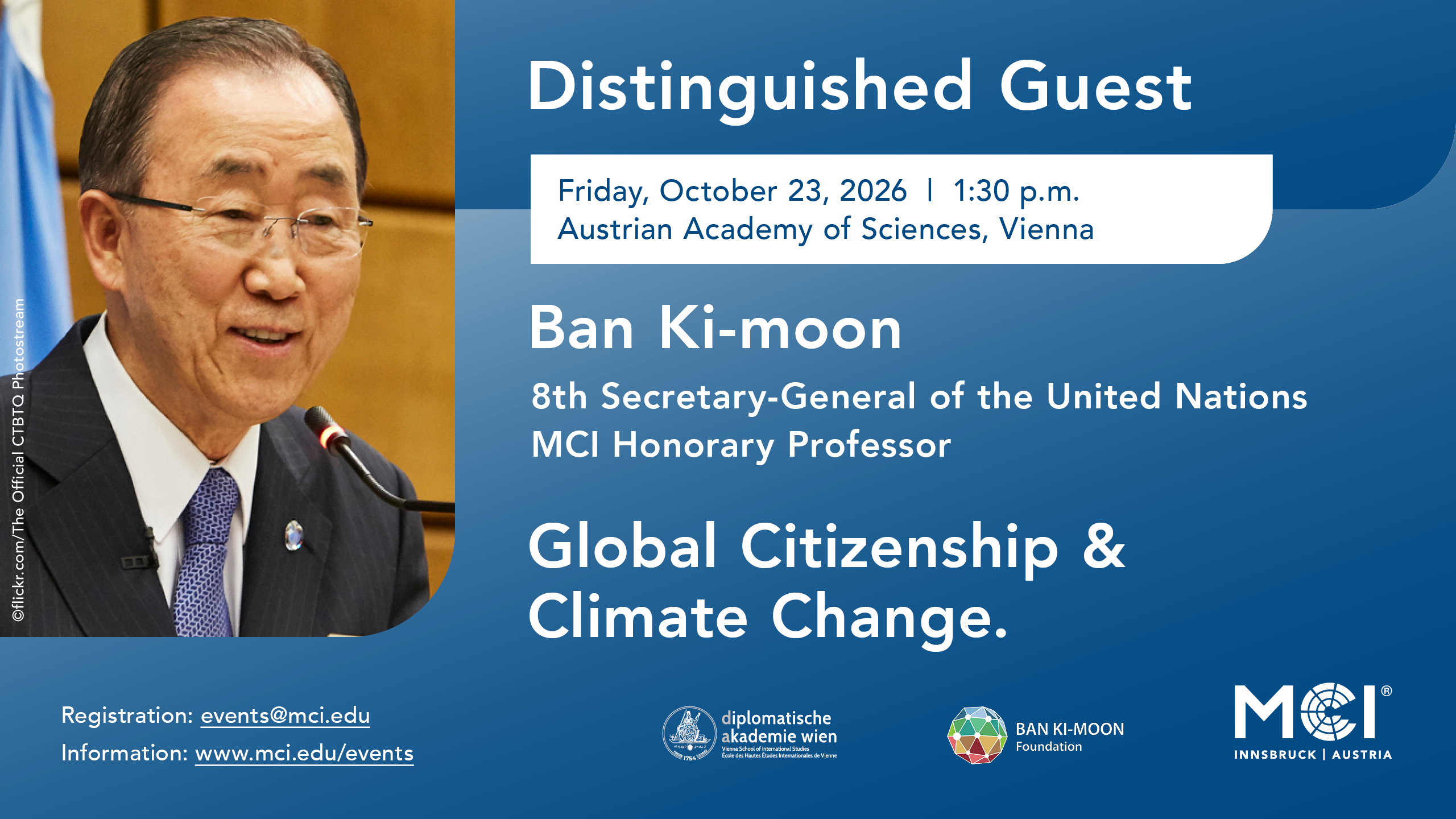 MCI goes Vienna: Exklusiver Distinguished Guest Event mit Ban Ki-moon