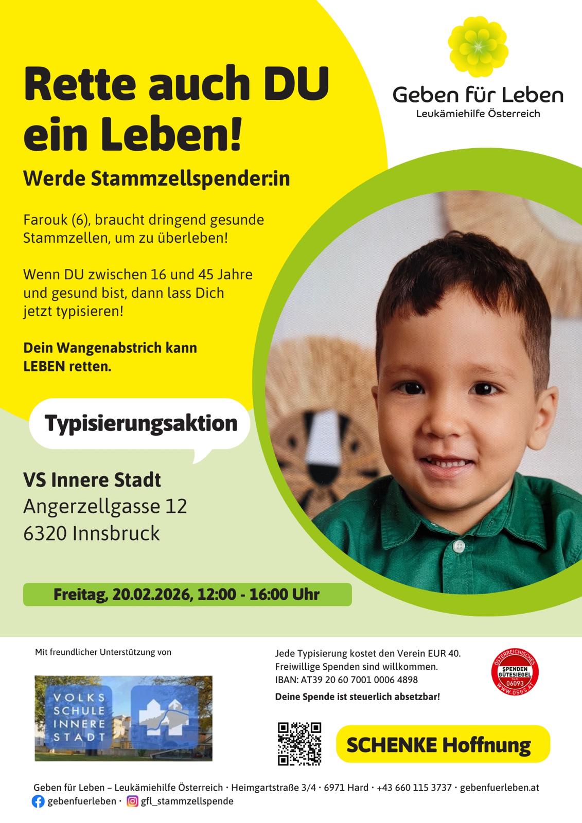 Leben retten und Stammzellen spenden!