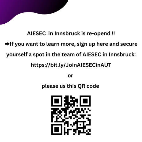 AIESEC in Innsbruck is recruiting!