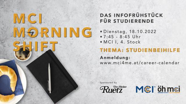 MCI Morningshift – Thema: Studienbeihilfe 