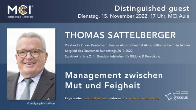Distinguished Guest: Thomas Sattelberger 