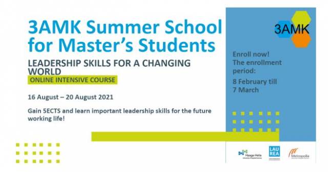 3AMK Summer School for Master’s Students