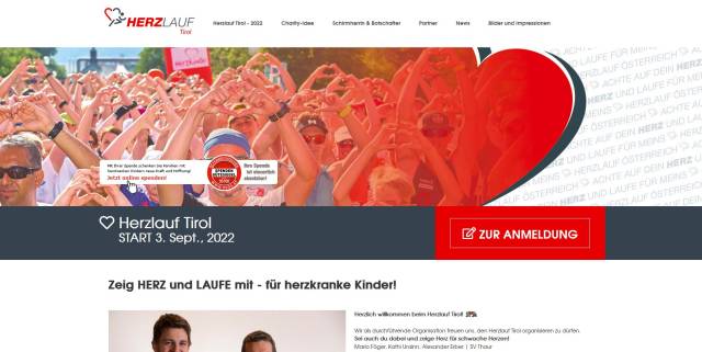 Herzlauf Tirol 2022 - Laufen mit Herz fürs Herz 