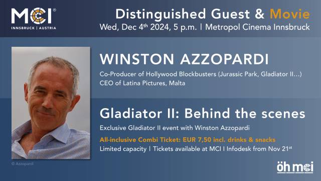 Distinguished Guest & Movie: Winston Azzopardi 