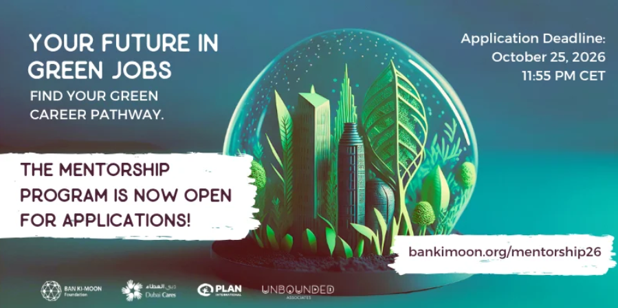 Apply now to the Green Jobs Mentorship program 