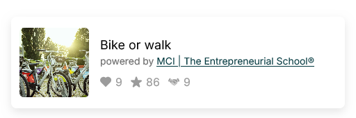 Bike or walk