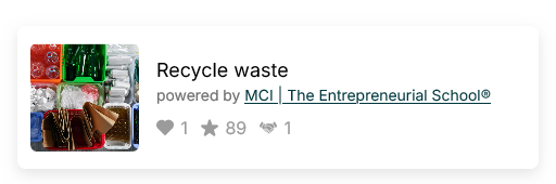 Recycle waste