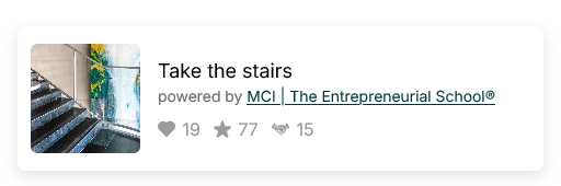 Take stairs