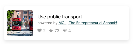 Use public transport