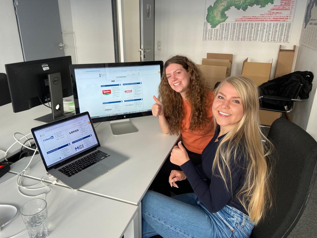Franziska Gantschnig & Jennifer Hiegelsberger (Bachelor Tourismus- & Freizeitwirtschaft) absolvieren zurzeit ihr Praktikum in München