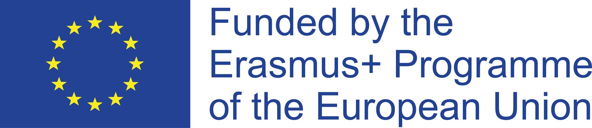 Logo EU Flag with Funded by Erasmus